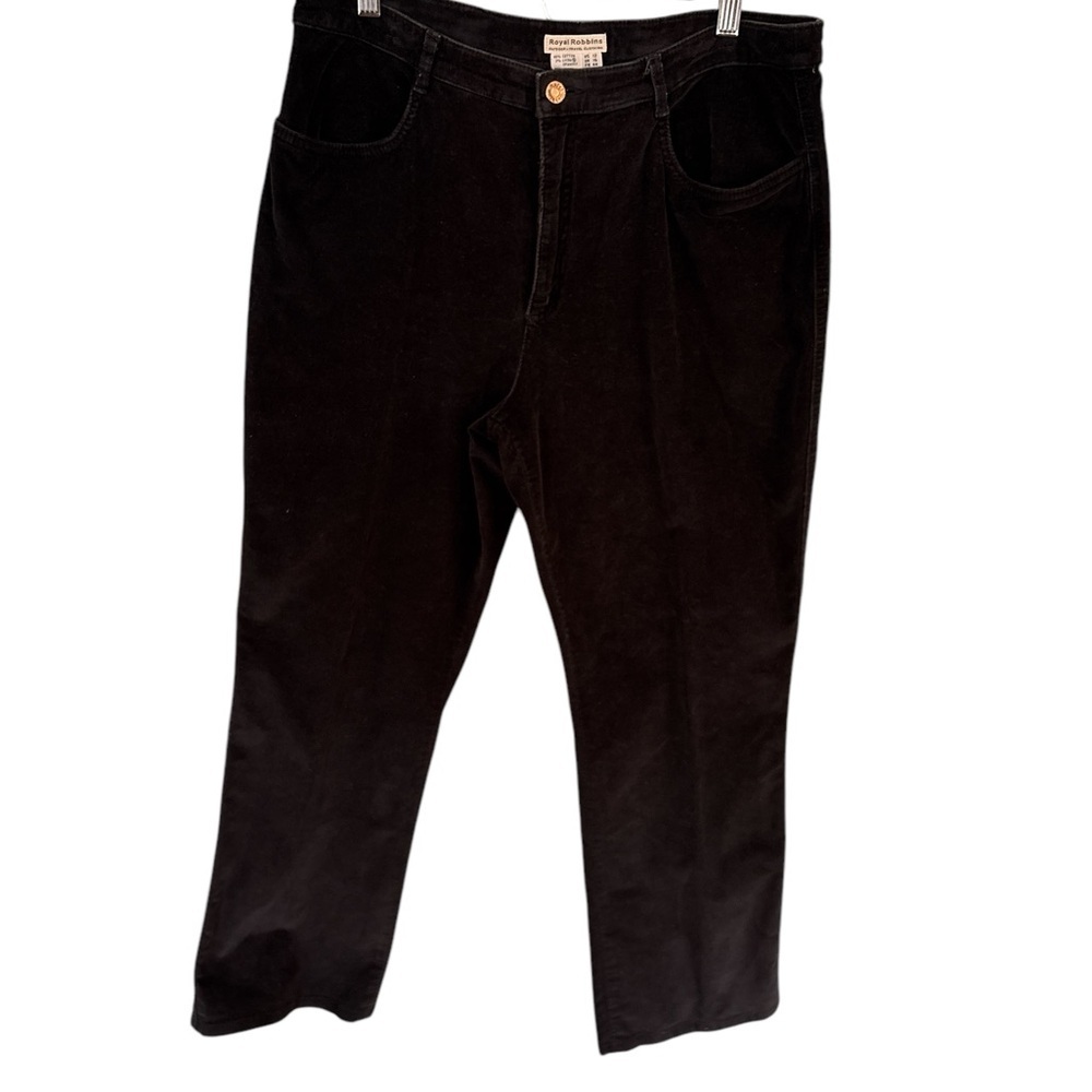 Royal Robbins Boot Leg Black Corduroy Pants Woman’s size 12